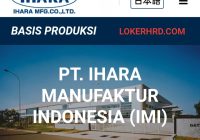 Lowongan PT Ihara Manufacturing Indonesia IMI